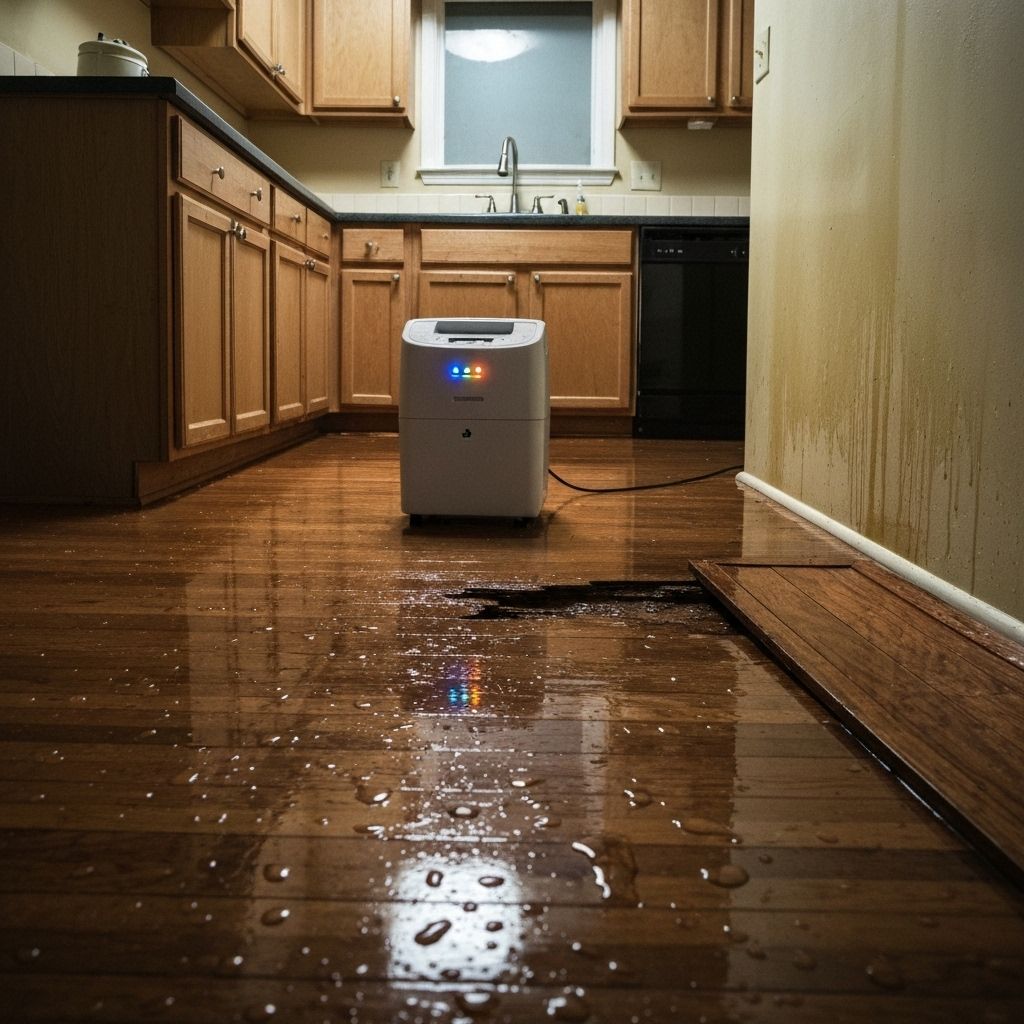 Water extraction equipment removing flood water in Saint Paul, MN